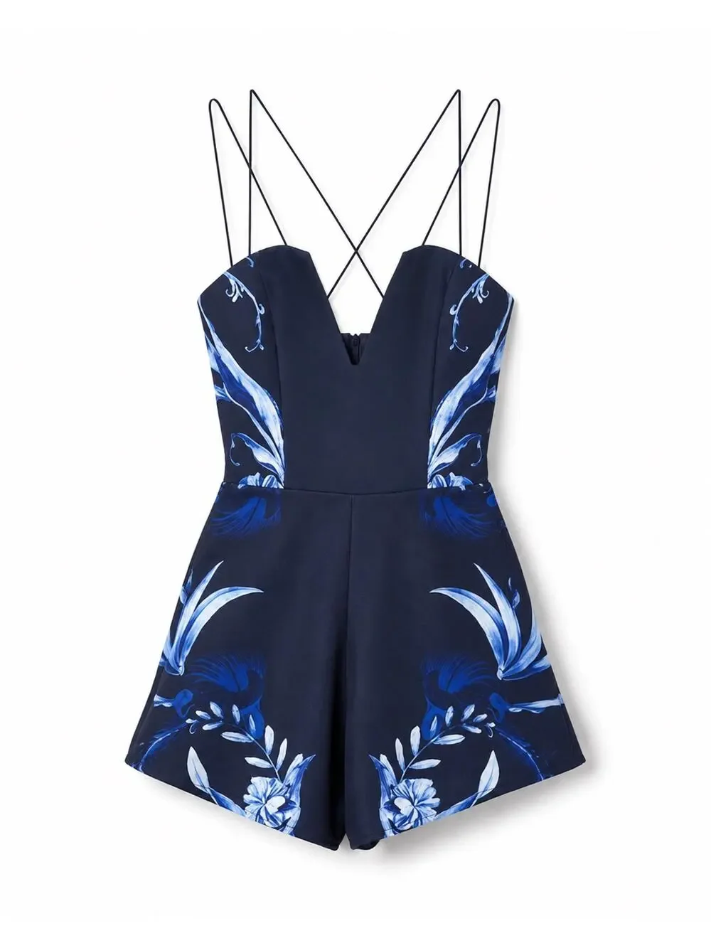 Keepsake The Label Be My Escape Floral Open Back Playsuit Romper XS